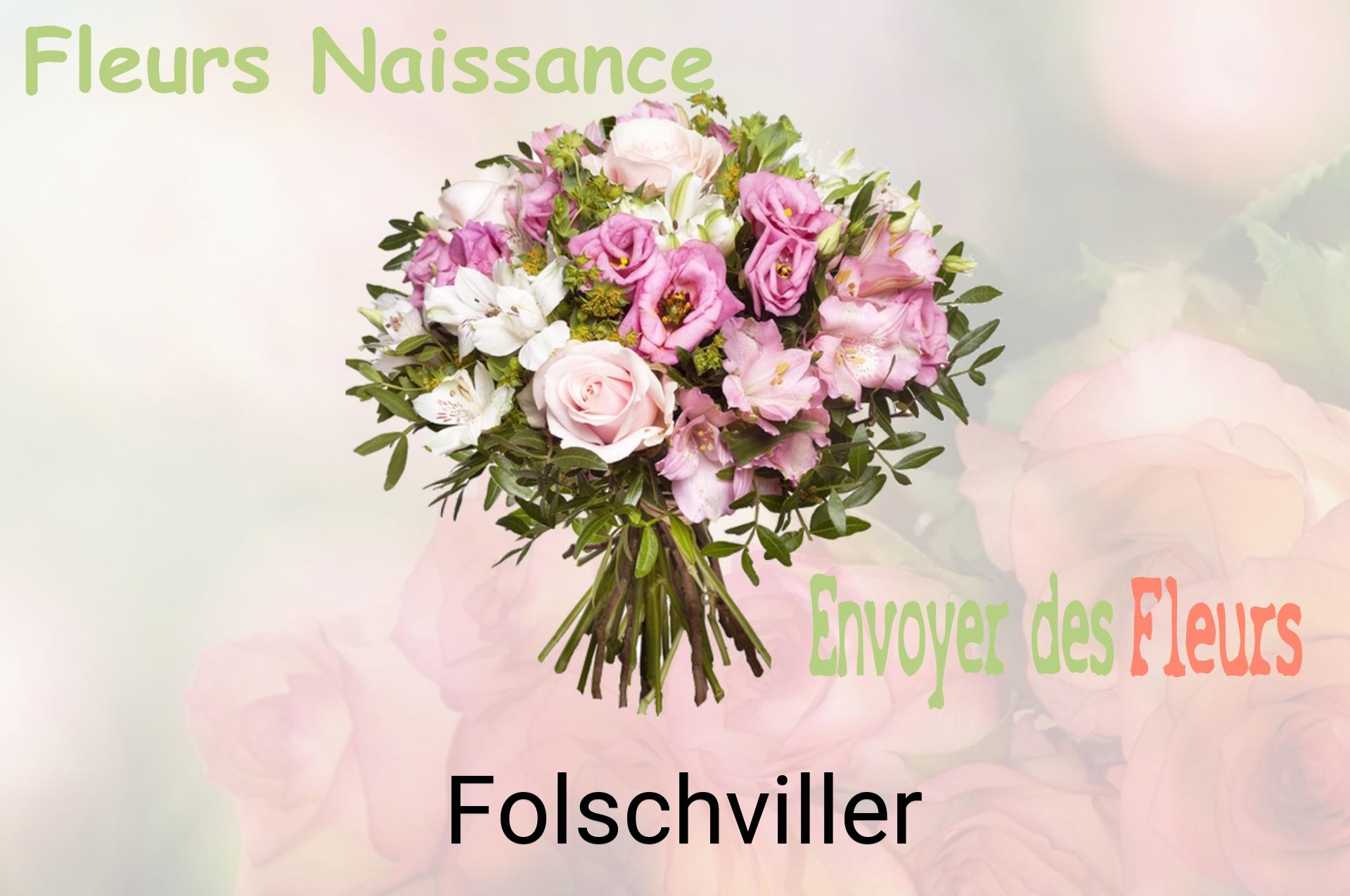 Bouquet de fleurs de naissance livré à Folschviller