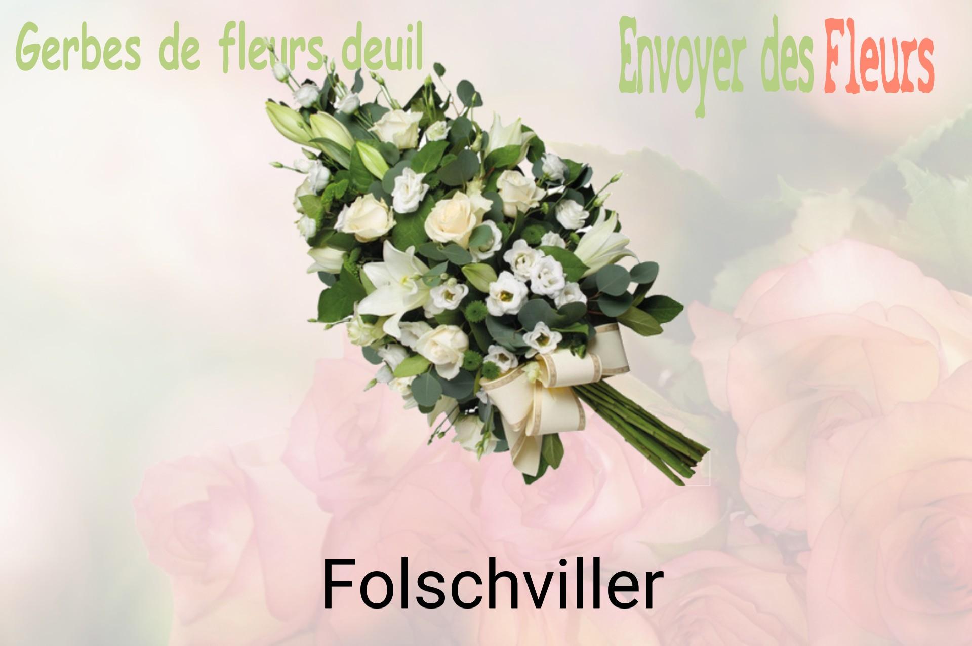 Gerbe de fleurs de deuil livrée à Folschviller